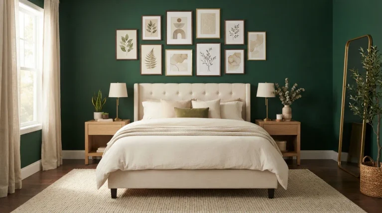 emerald green bedroom ideas