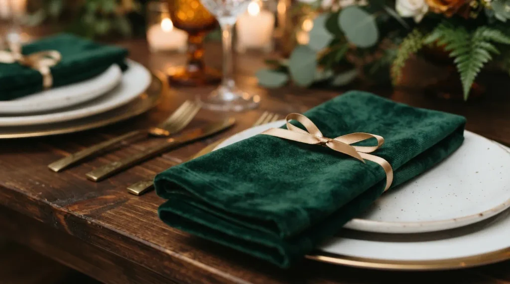 Velvet Napkin Folds