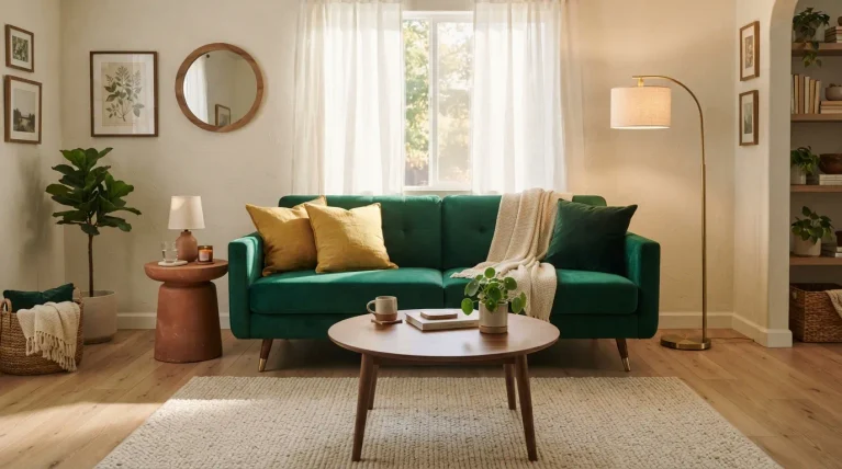 modern colorful living room