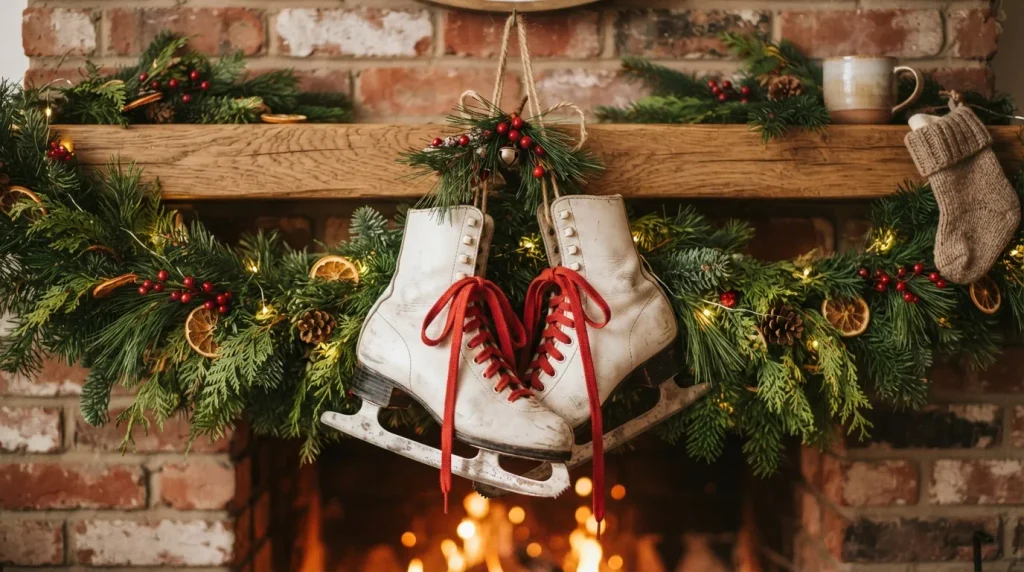Ice Skate Accent Decor