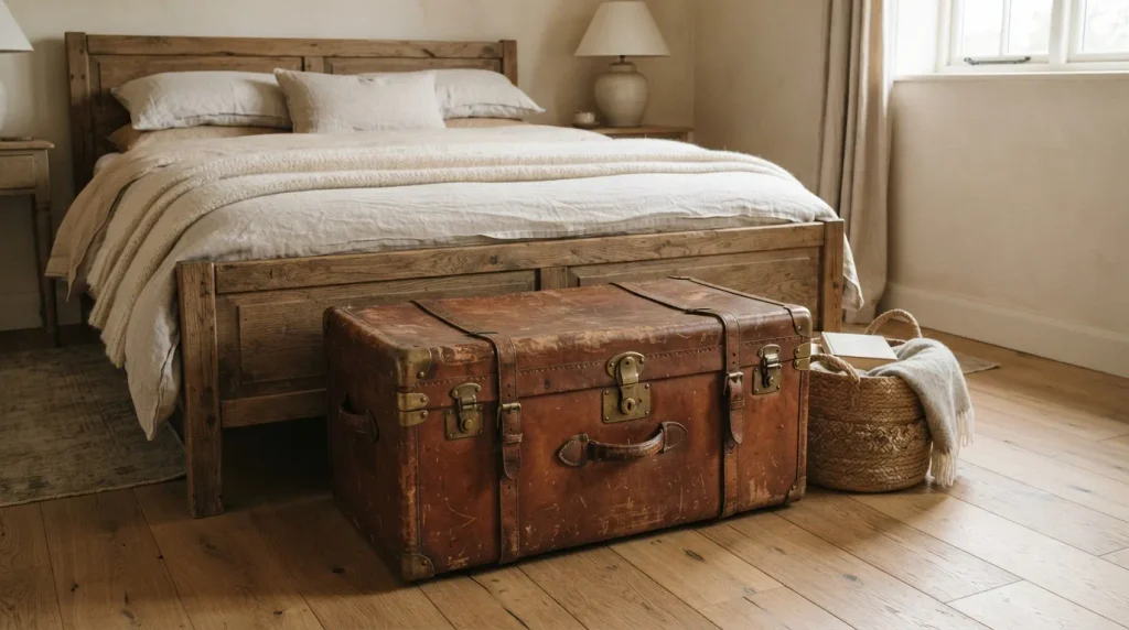 Vintage Leather Trunk