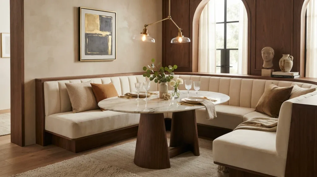 Luxe Upholstered Nook