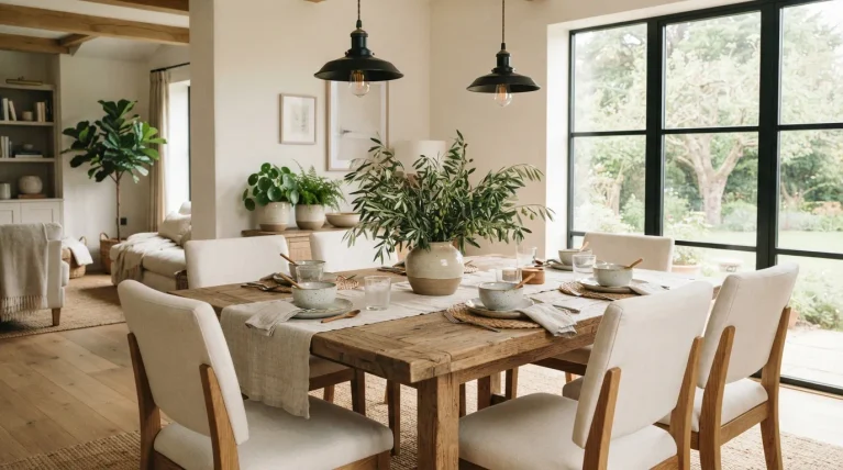 modern farmhouse dining room