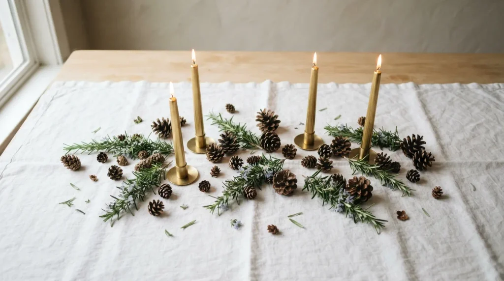 Natural Pinecone Accents