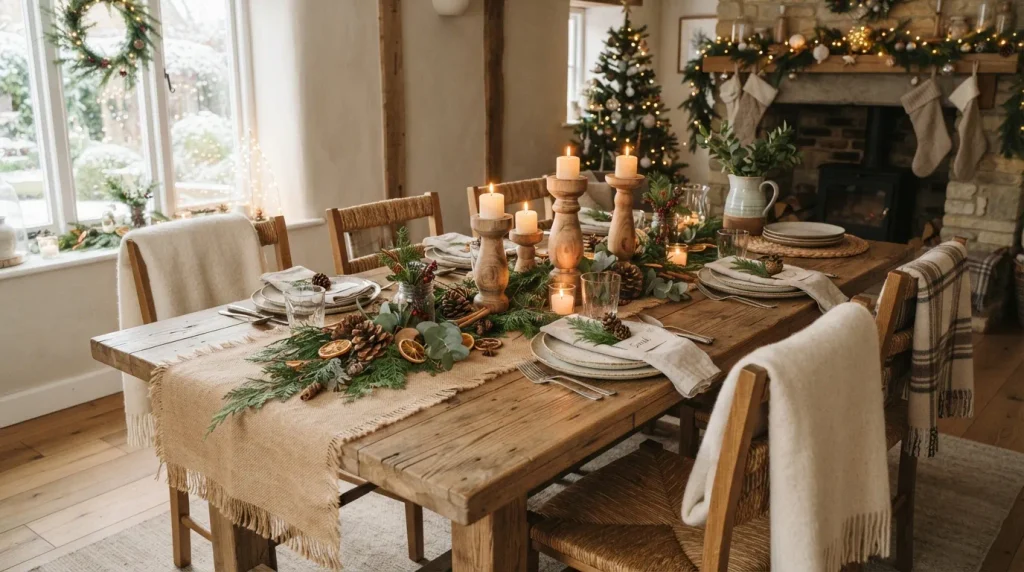 Rustic Pinecone Runner