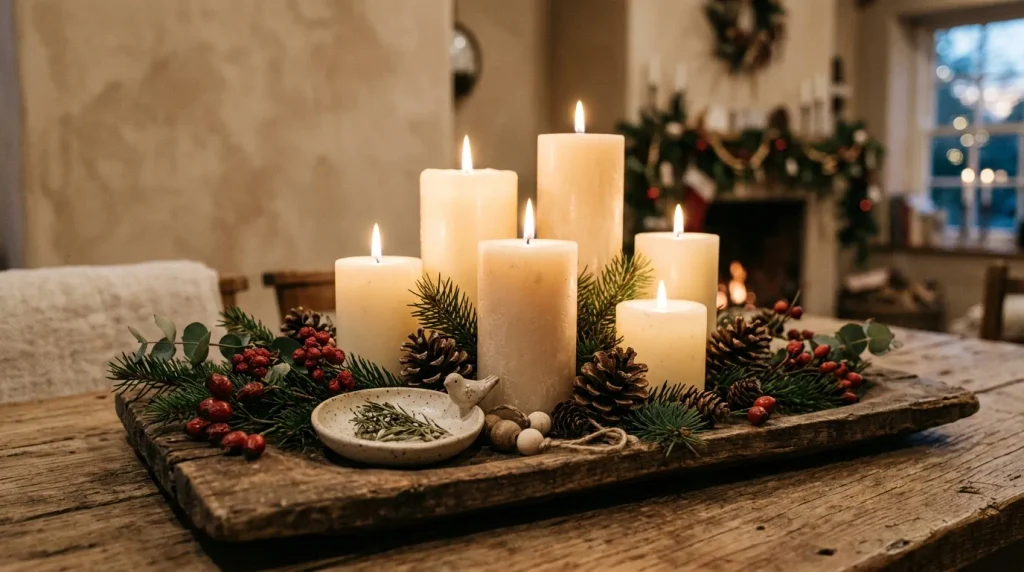 Natural Candle Cluster