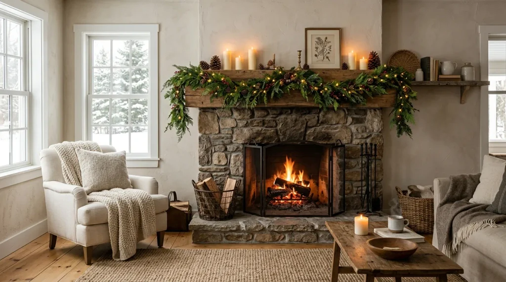 Evergreen Mantel Garland