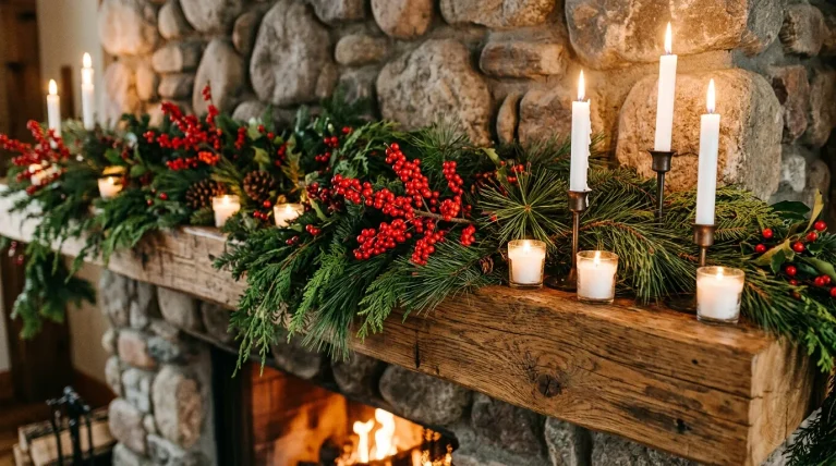 rustic mantel decorating ideas