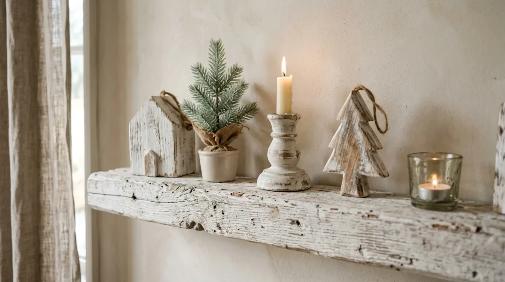 Whitewashed Wood Accents