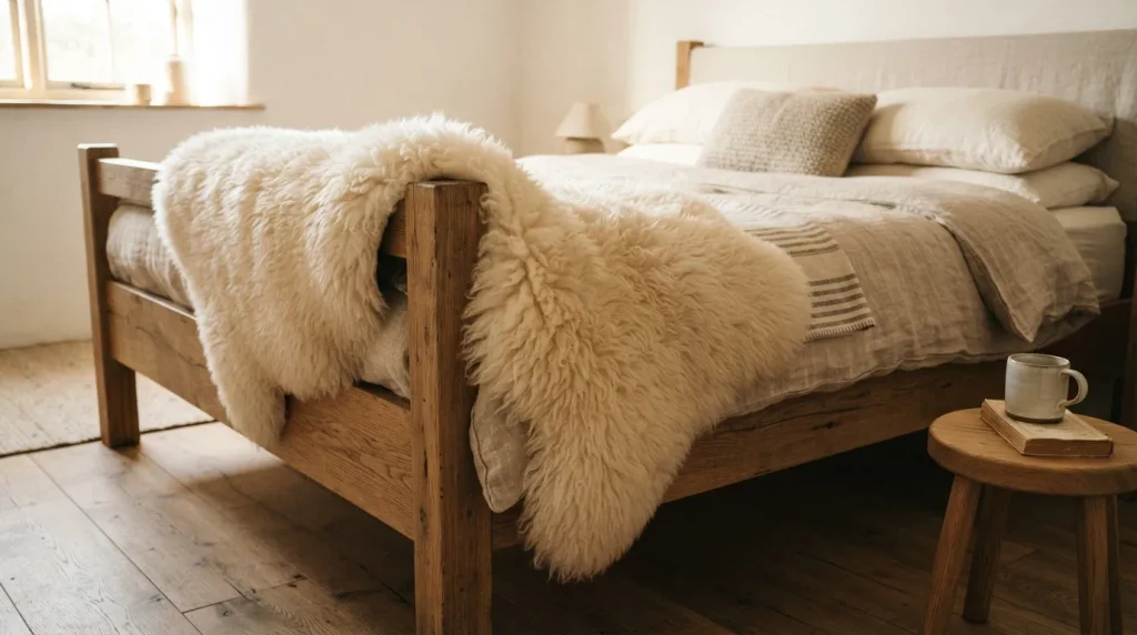 Sheepskin Throw Accent