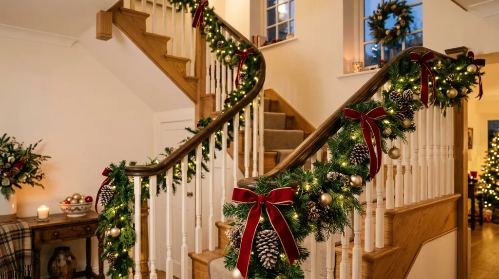 Christmas Staircase Garland