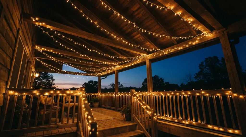 Layered Porch Lighting