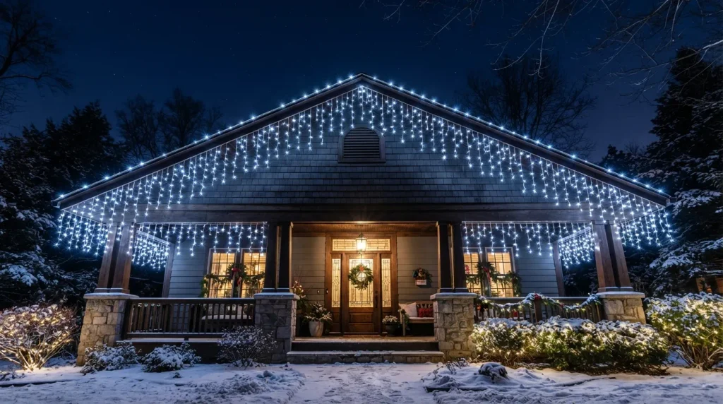 Twinkling Icicle Lights