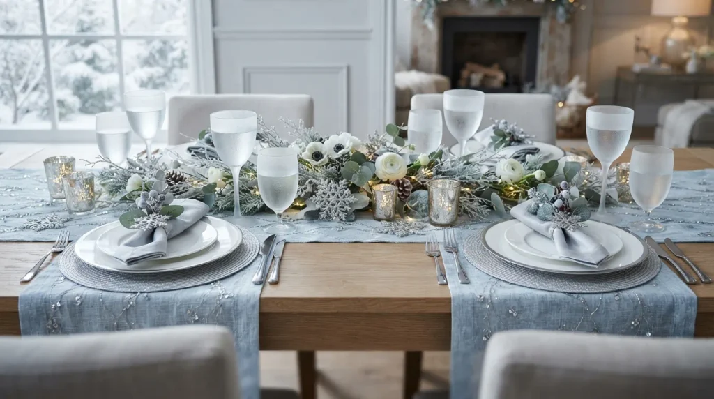 Blue and Silver Winter Theme