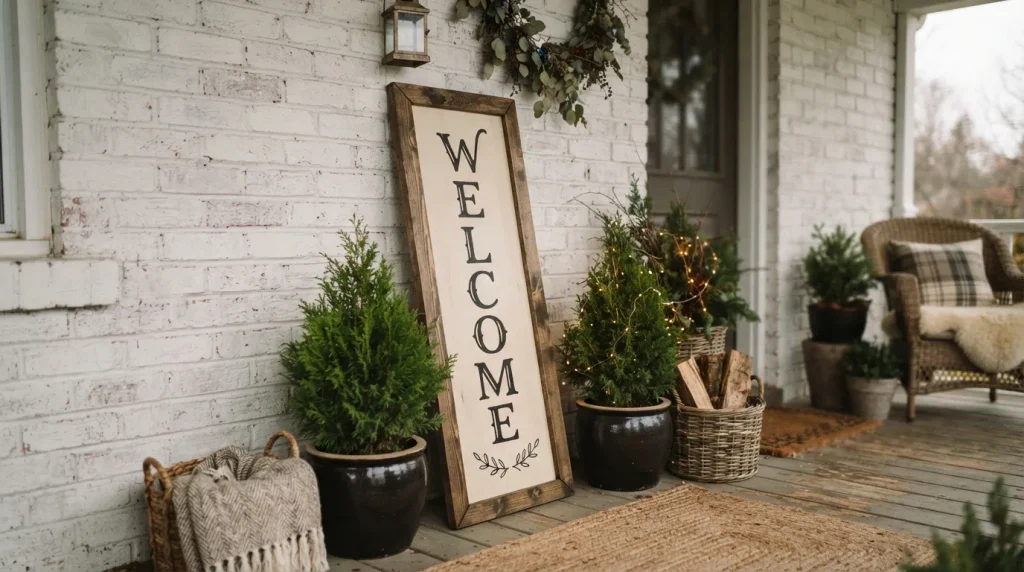 Framed Welcome Sign