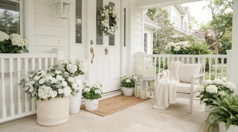 winter porch decor ideas