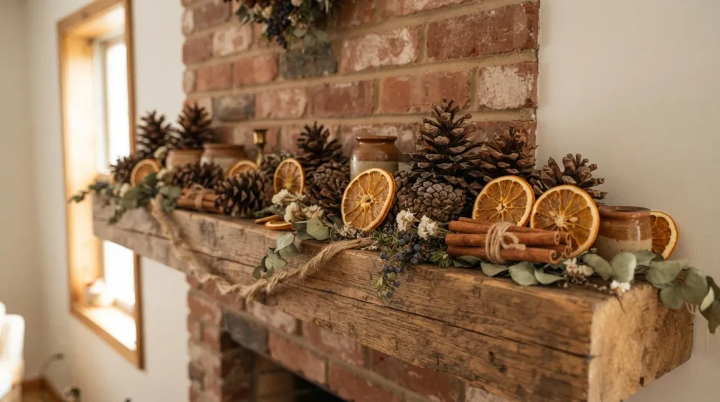 Rustic Pinecone Display