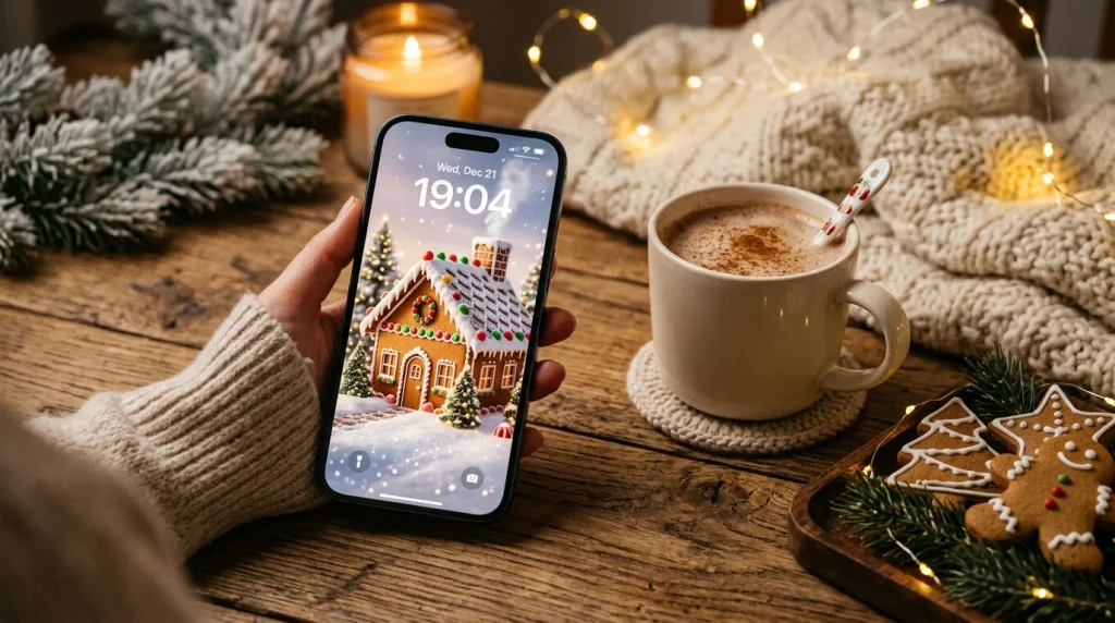 Snowy Gingerbread House