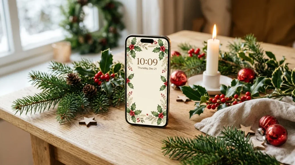 Festive Holly Leaves