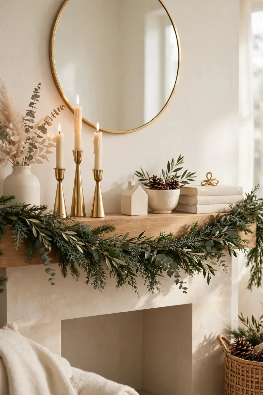 2. Keep Winter Greenery, Remove the Red