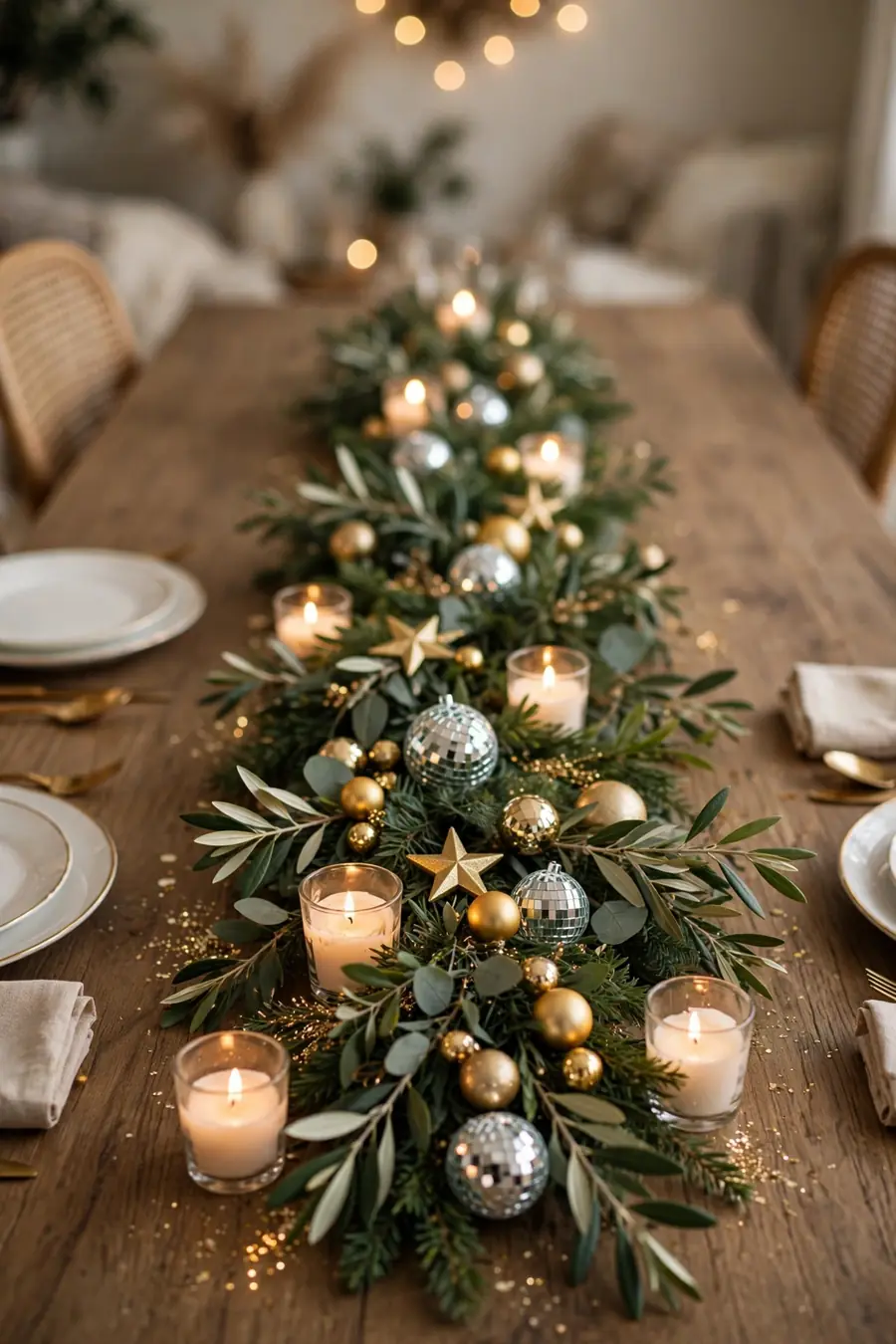 3. Build a Low, Glittering Centre Row