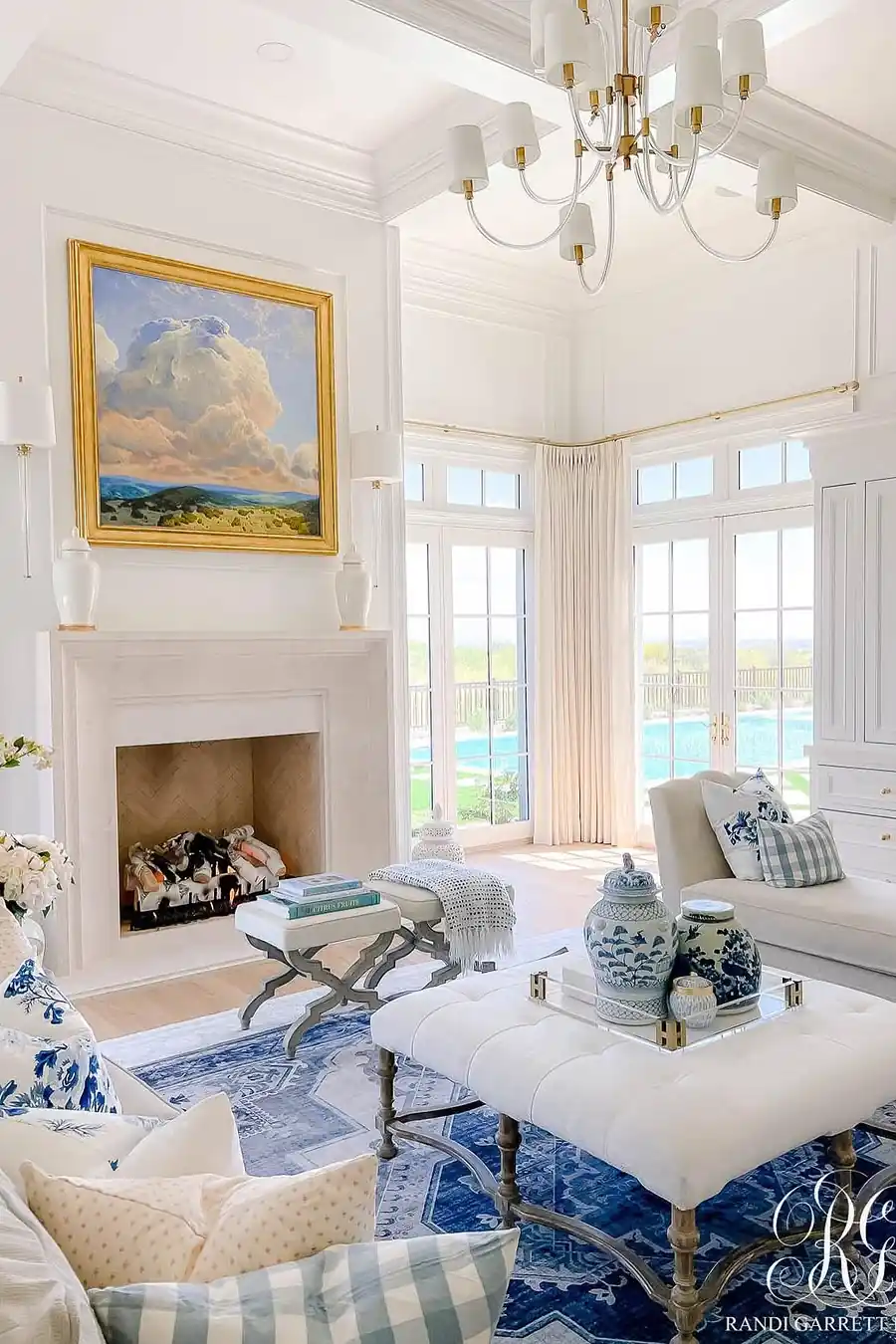 3. Roll Out a Rug to Anchor the Seating