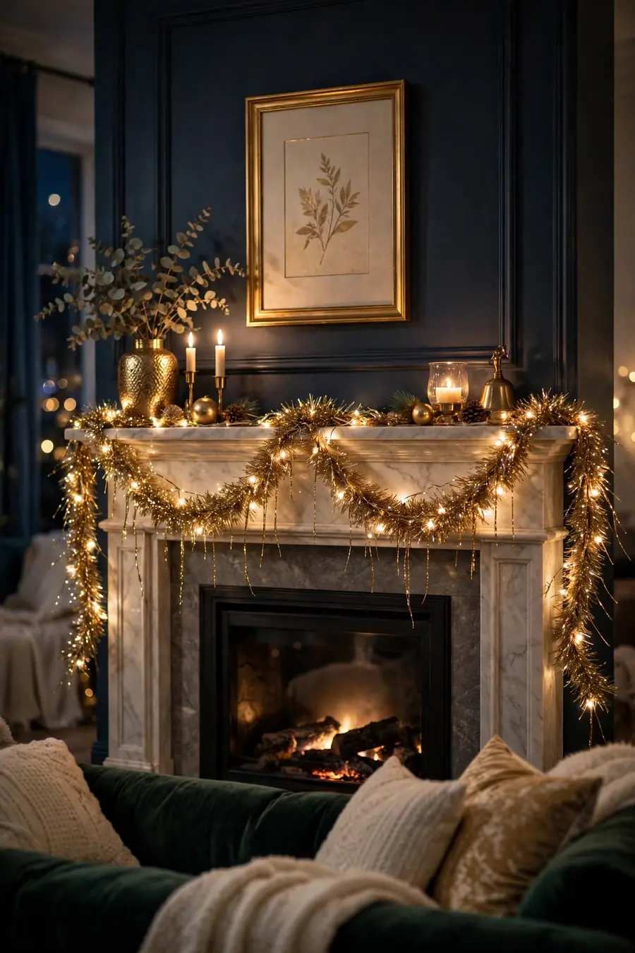 4. String Sparkle Everywhere: Garlands and Lights