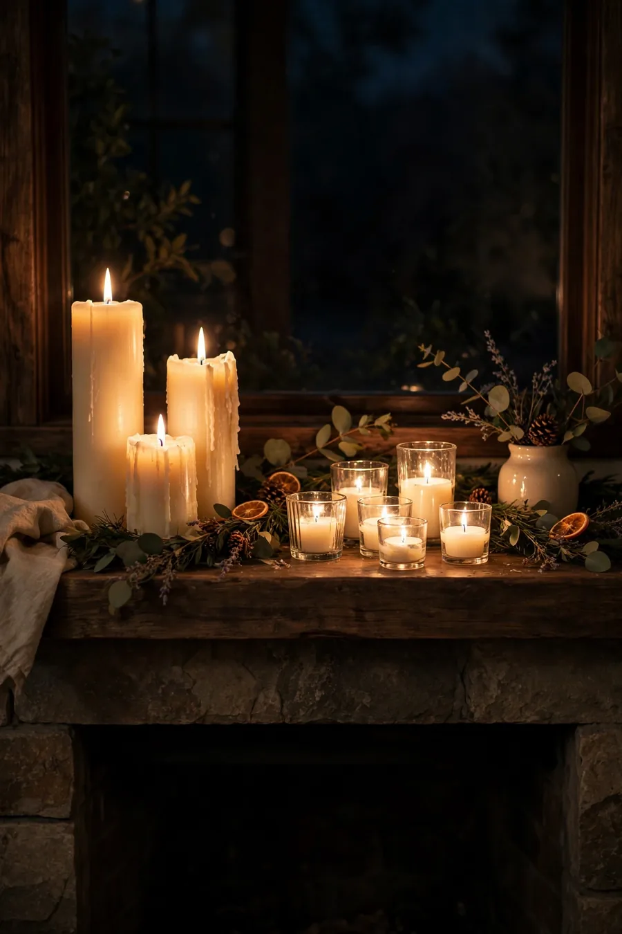4. Stack Candles at Different Heights