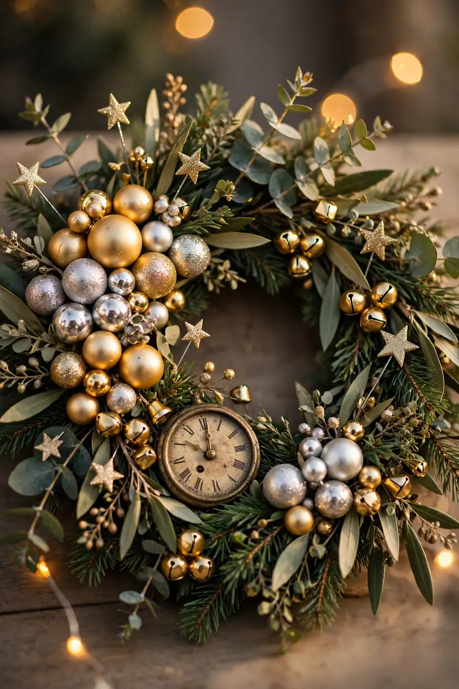4. Add Sparkly Picks: Clocks, Baubles, and Stars