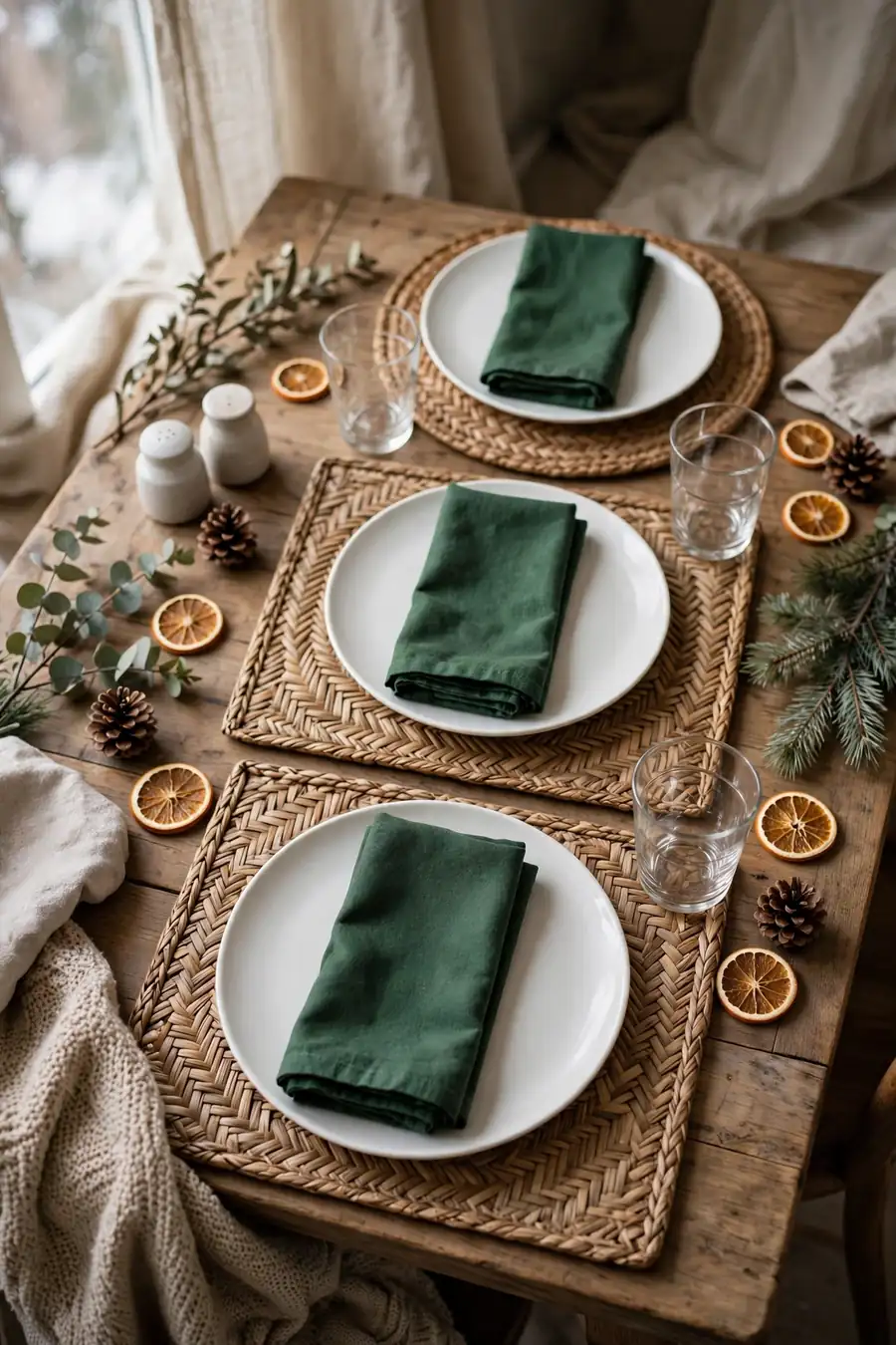 4. Choose Winter Greenery in Muted Tones