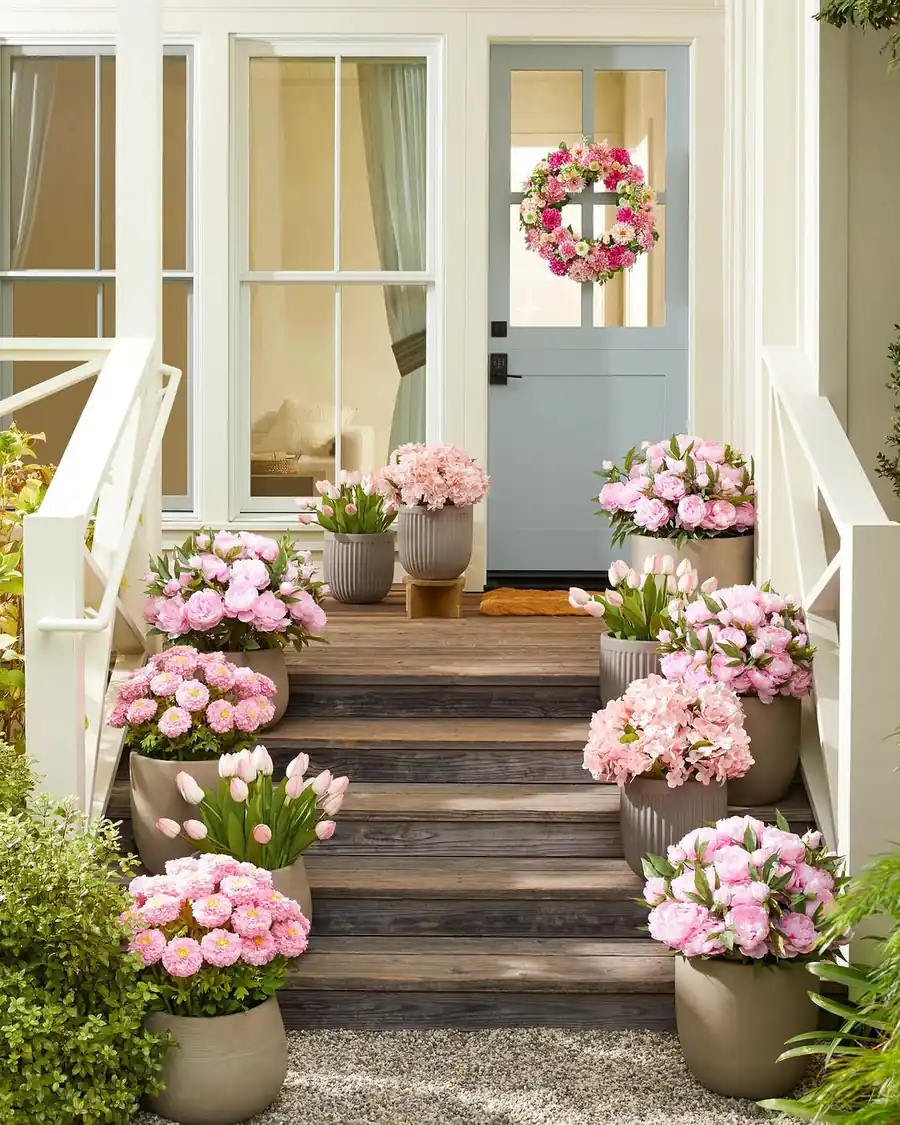 5. Silk Rose Bouquet Accent