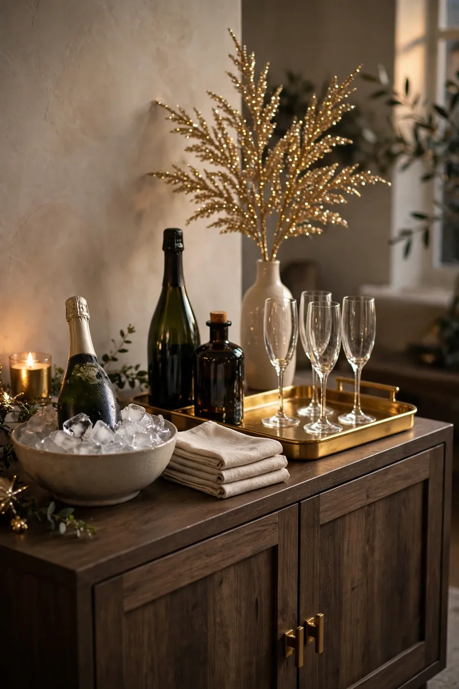 5. Set Up a Drinks-and-Toast Station