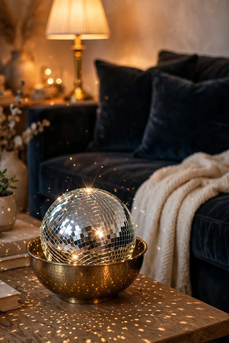 5. Pair Disco Shine With Soft Layers
