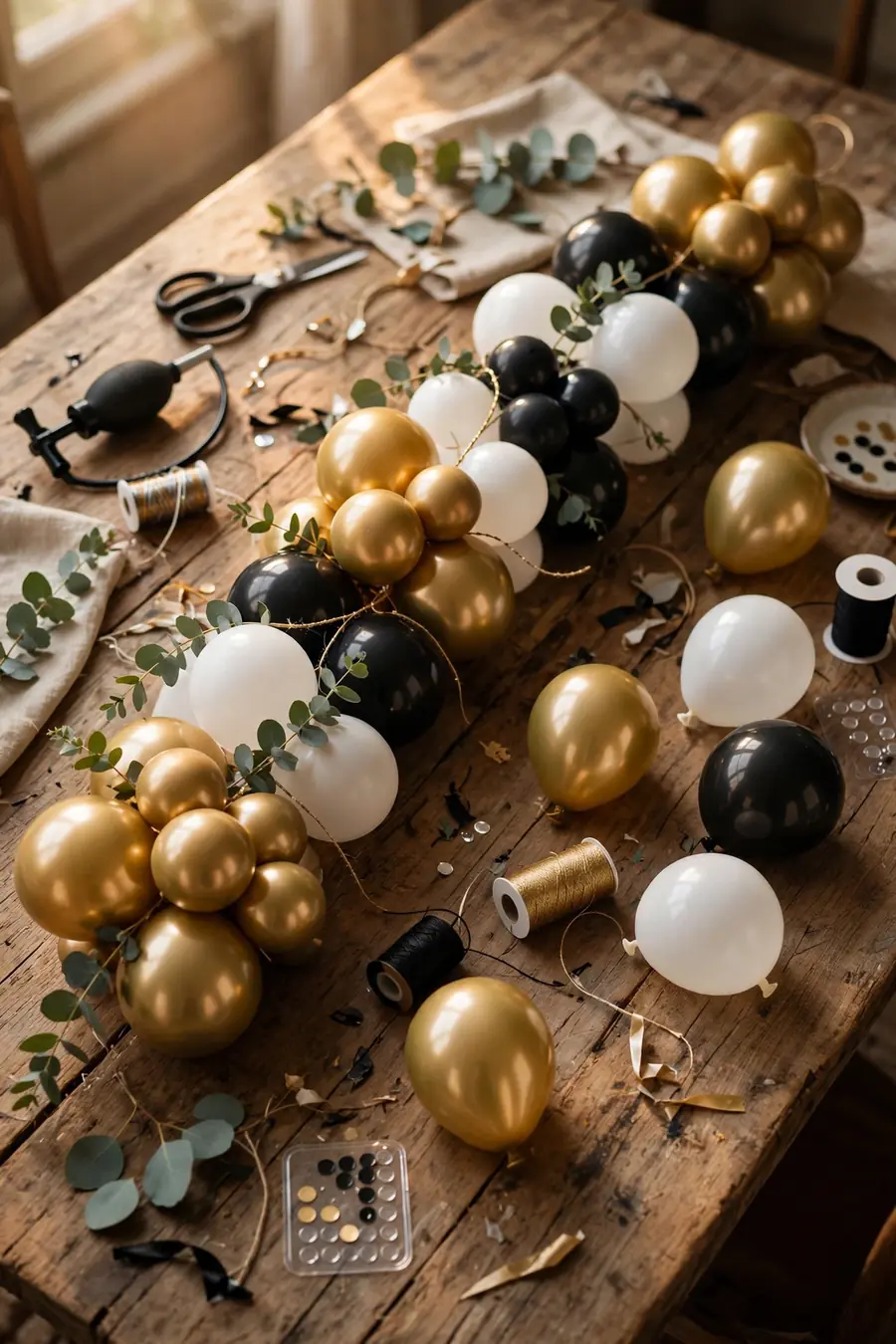 5. Build the Garland on a Strip or Strong Line
