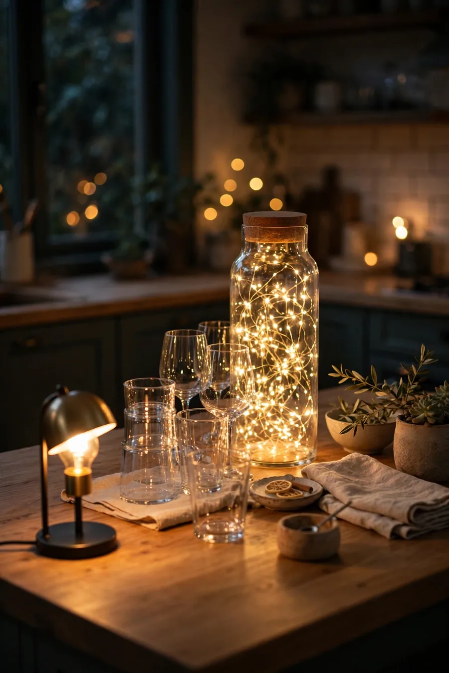 6. Add Warm Light Low on the Counter