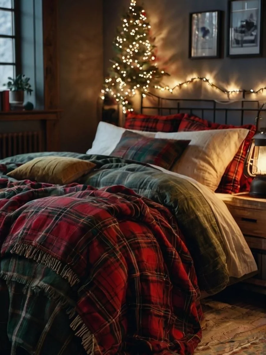 6. Hunter Green Layers in the Bedroom