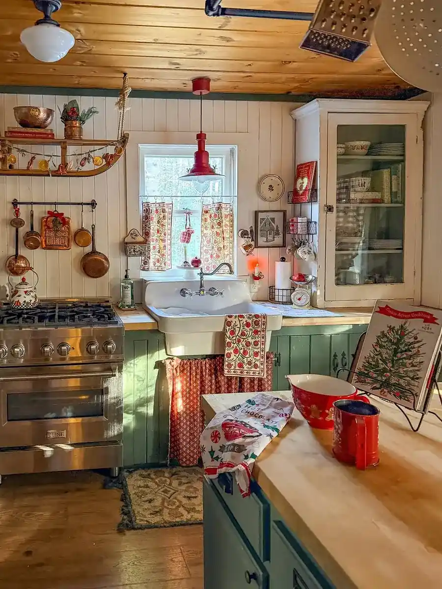 Tartan Ribbon Bows + Cabinet Handles