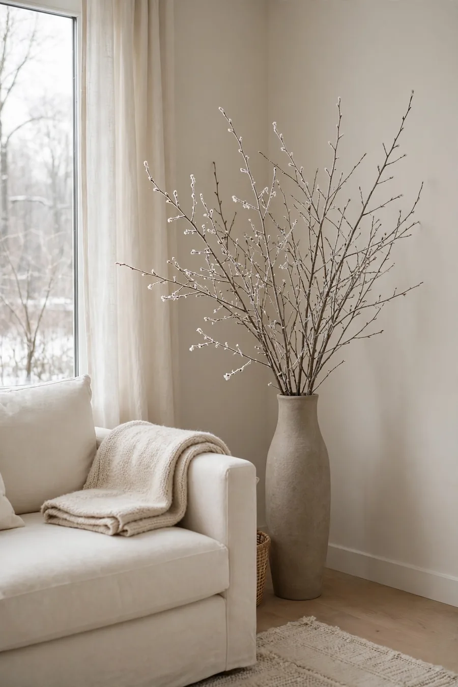 7. Finish With Bare Branches and Quiet Details