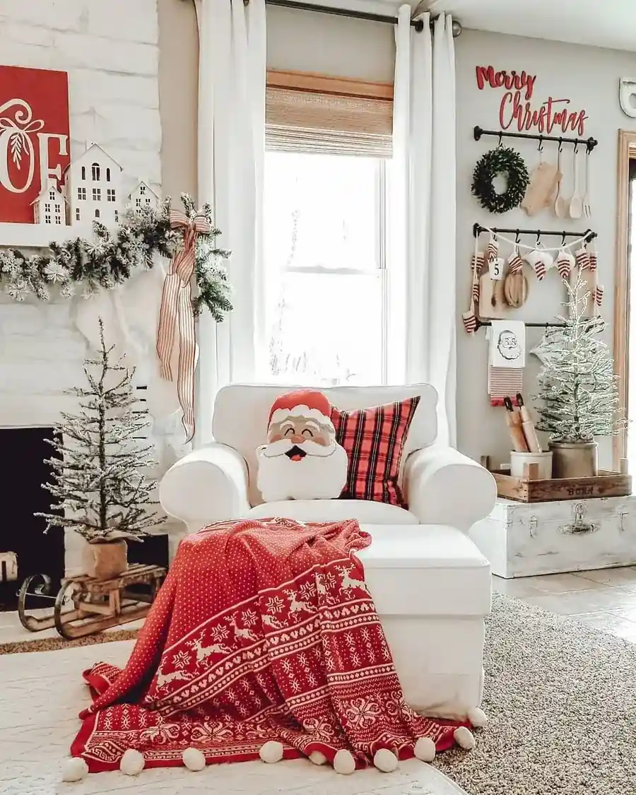Tartan Tree Skirt and Wooden Crates