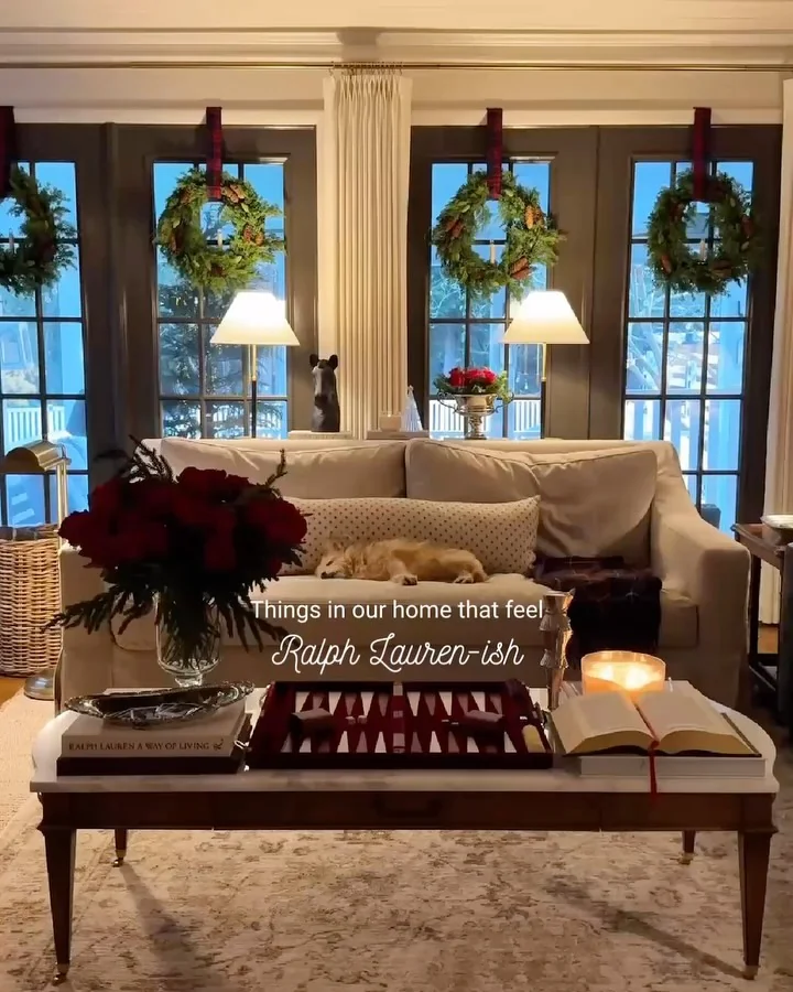 12. Plaid Throws and Velvet Cushions on the Sofa