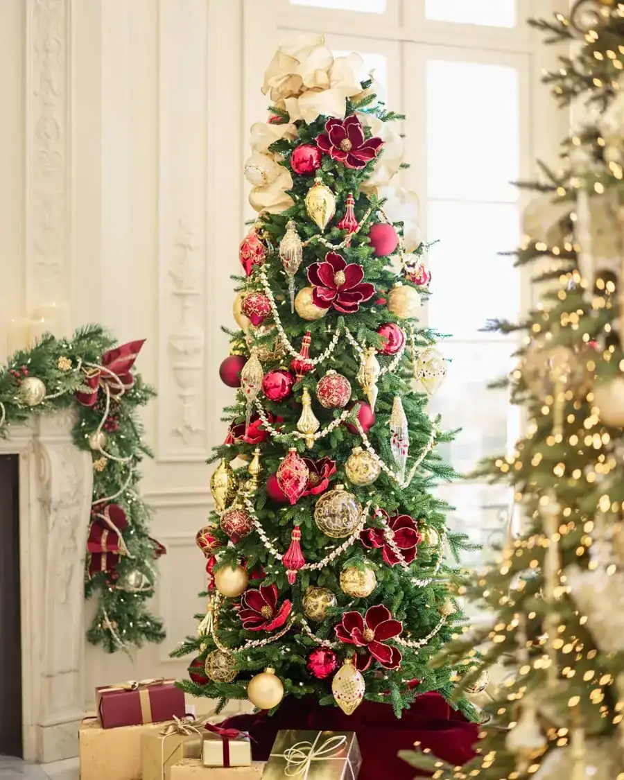 A Red Door Bow Instead of a Wreath